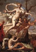 POUSSIN, Nicolas Venus Presenting Arms to Aeneas (detail) af oil painting picture wholesale